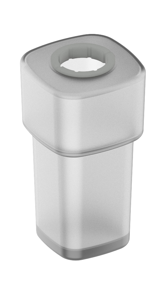 Opal glass soap container