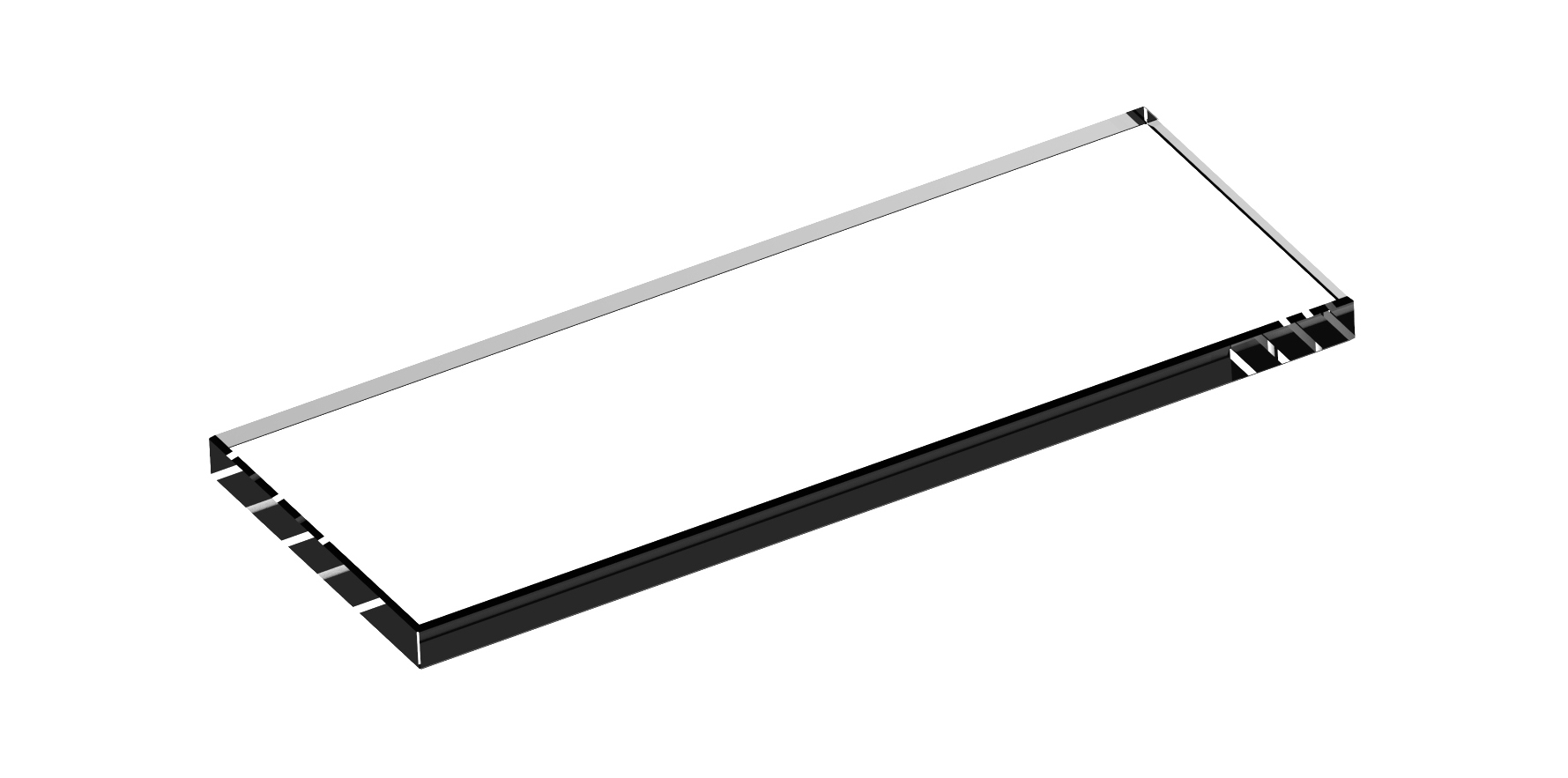 Glass shelf
