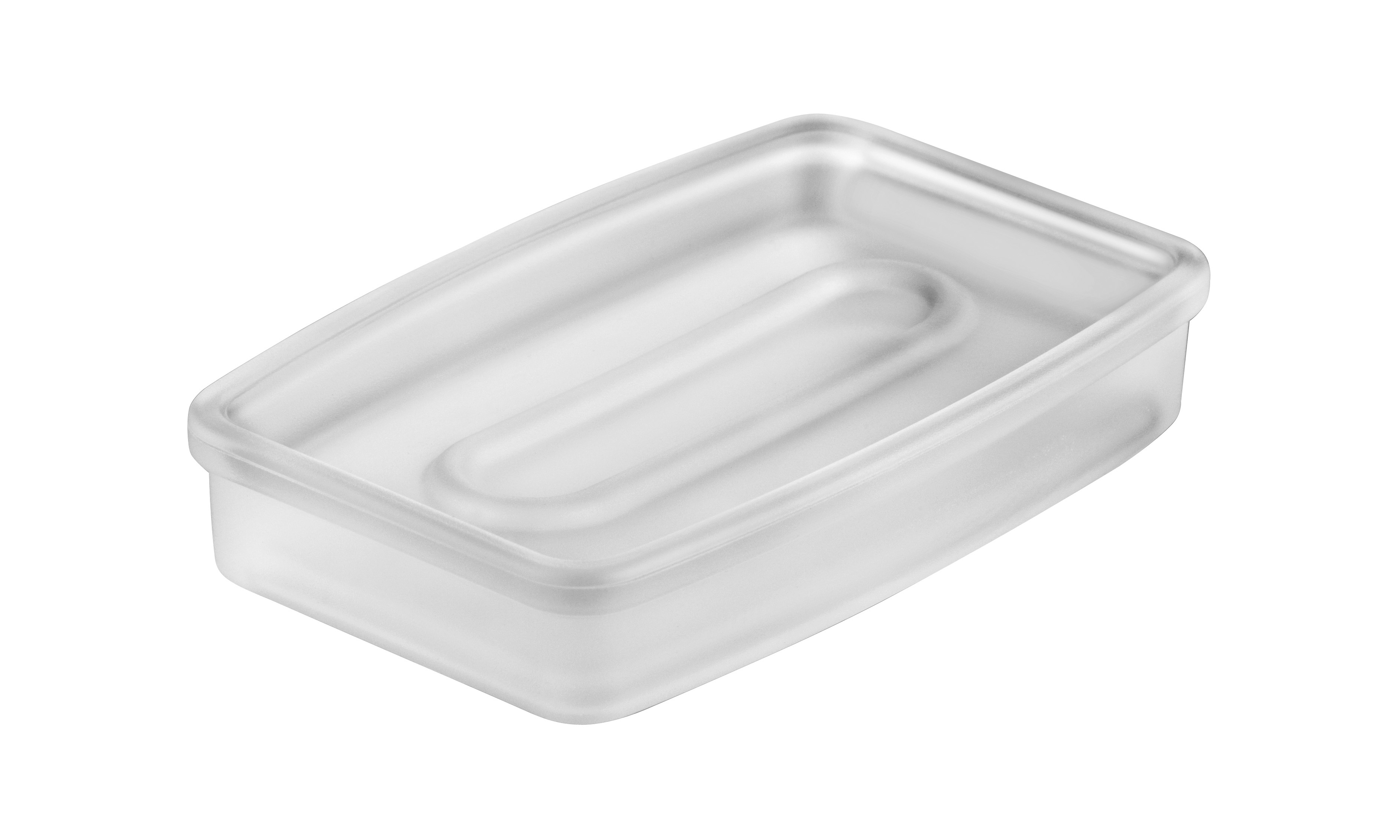 Crystal glass soap dish