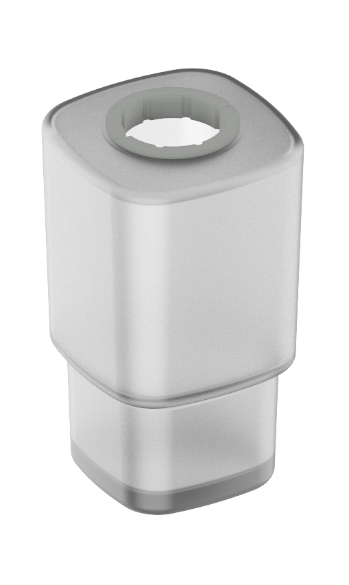 Opal glass soap container