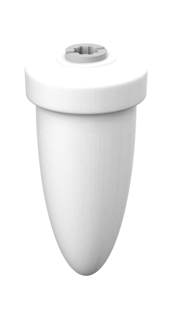 Opaque plastic soap container