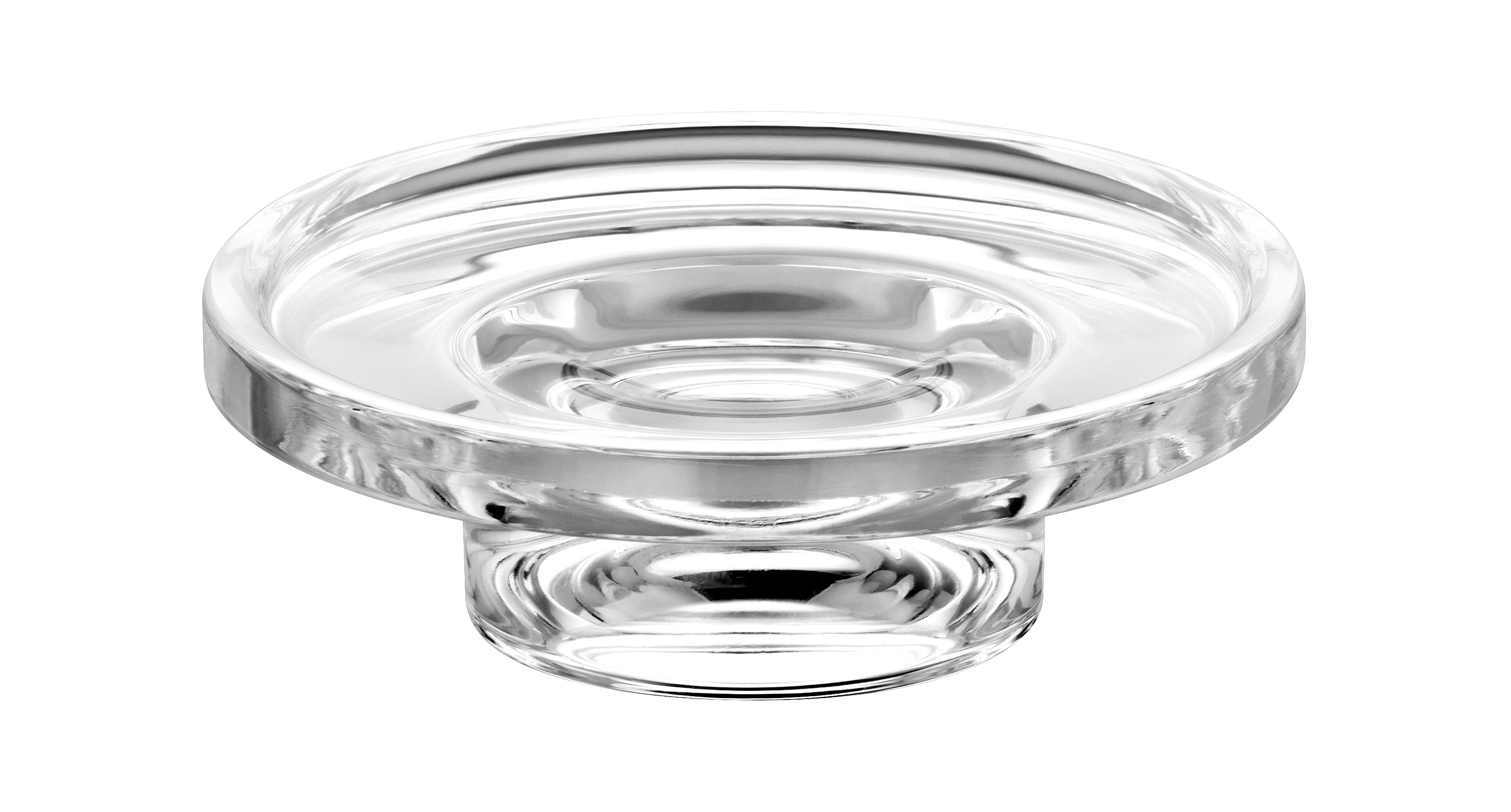 Crystal glass soap dish