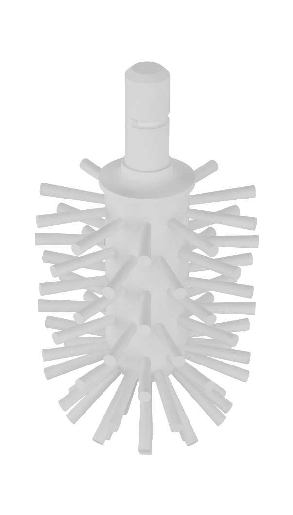 Toilet brush head