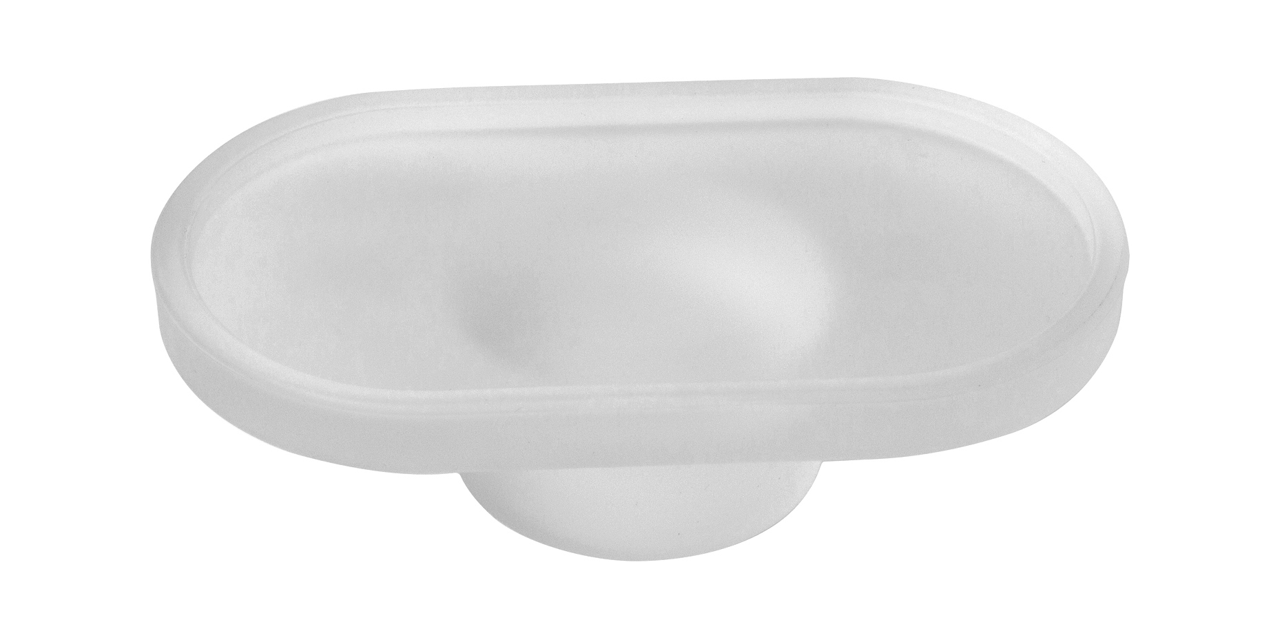 Crystal glass soap dish